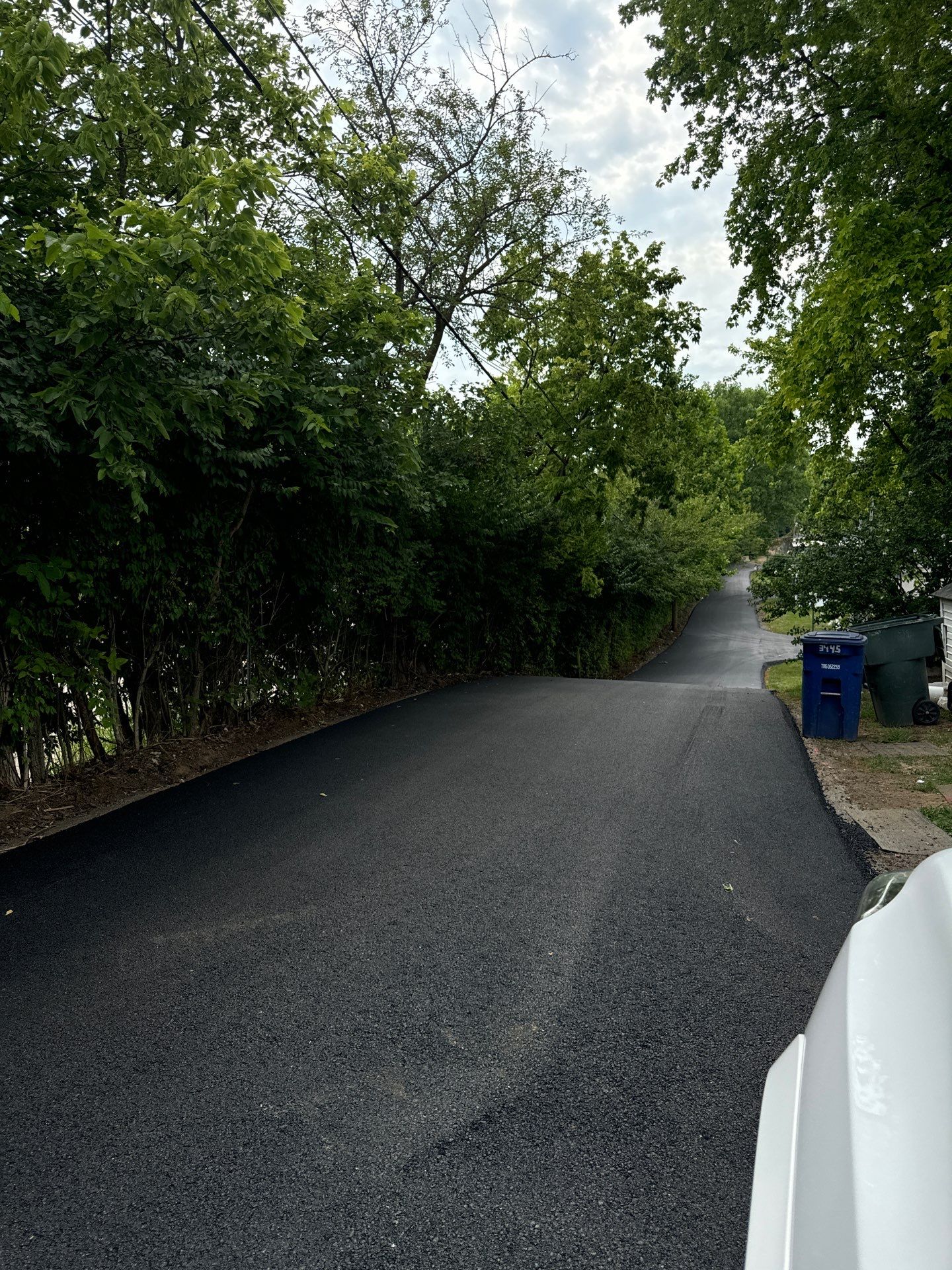 Road paving in a manufactured home community