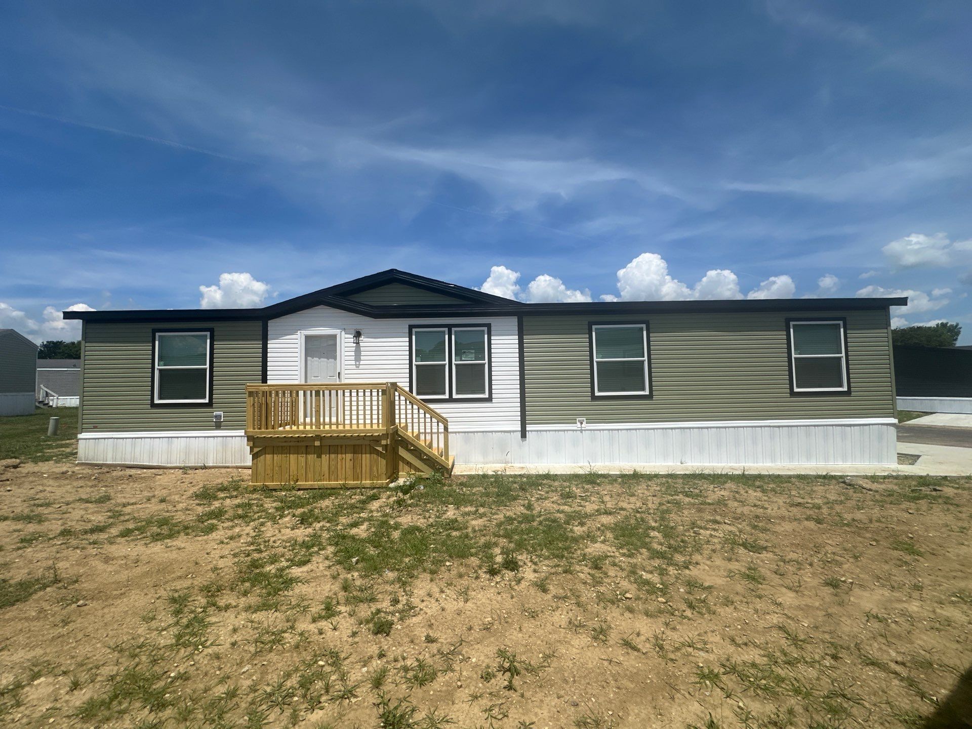 Utility hookups on a new home