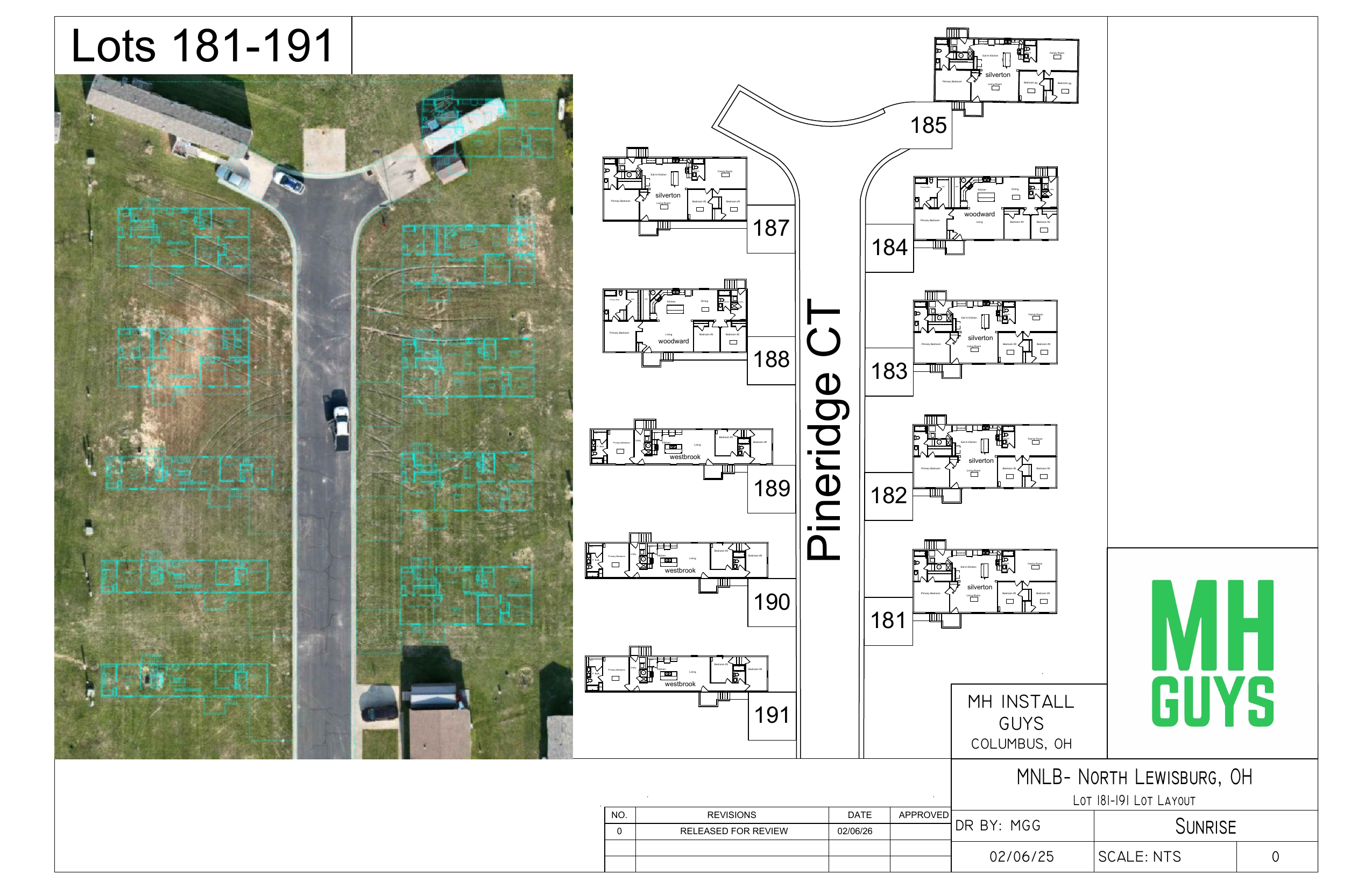 Lot planning drawing