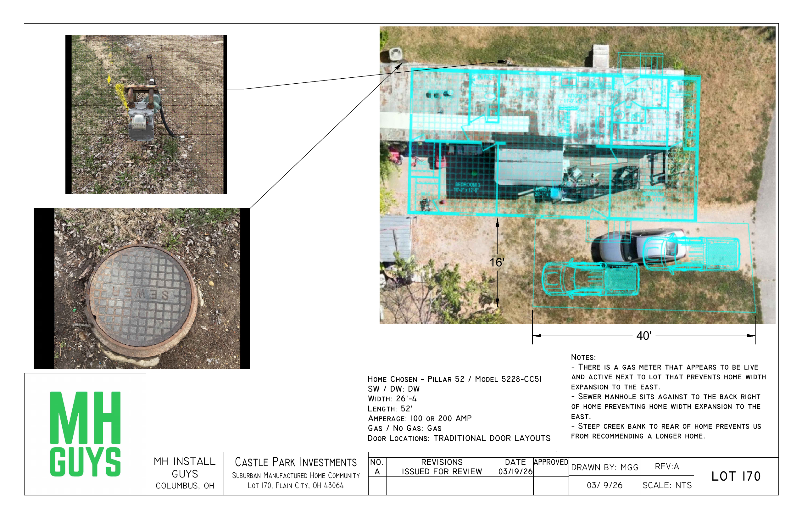 Lot planning drawing