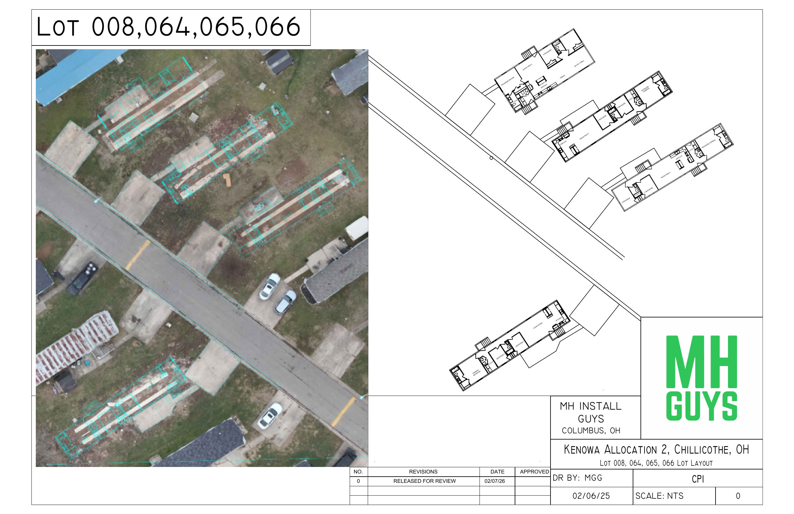 Lot planning drawing